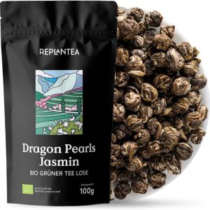 Jasmine Dragon Pearls Green Tea 1000g | Organic Hand-Rolled Loose Leaf Tea